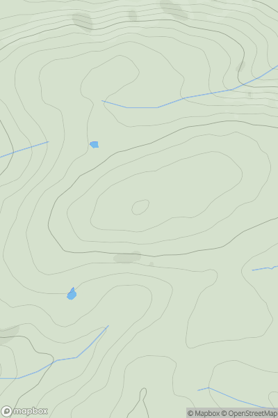 Thumbnail image for Bryn Mawr [Welshpool to Hay-on-Wye] [SO128819] showing contour plot for surrounding peak